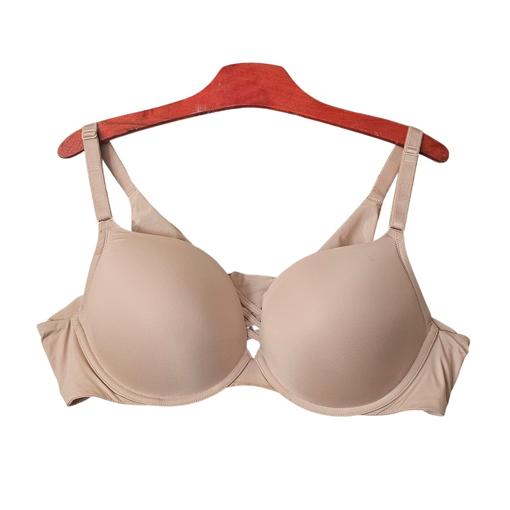 Torrid Curve 360 Back Smoothing Push-Up Plunge Bra Beige 44C